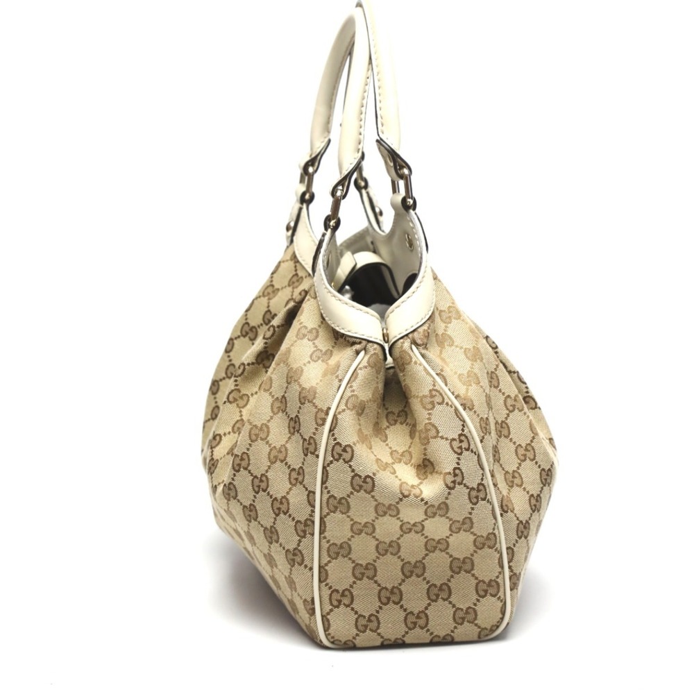 GUCCI Handbag GG Pattern Sukey Canvas 211944 Brown - Picture 3 of 10